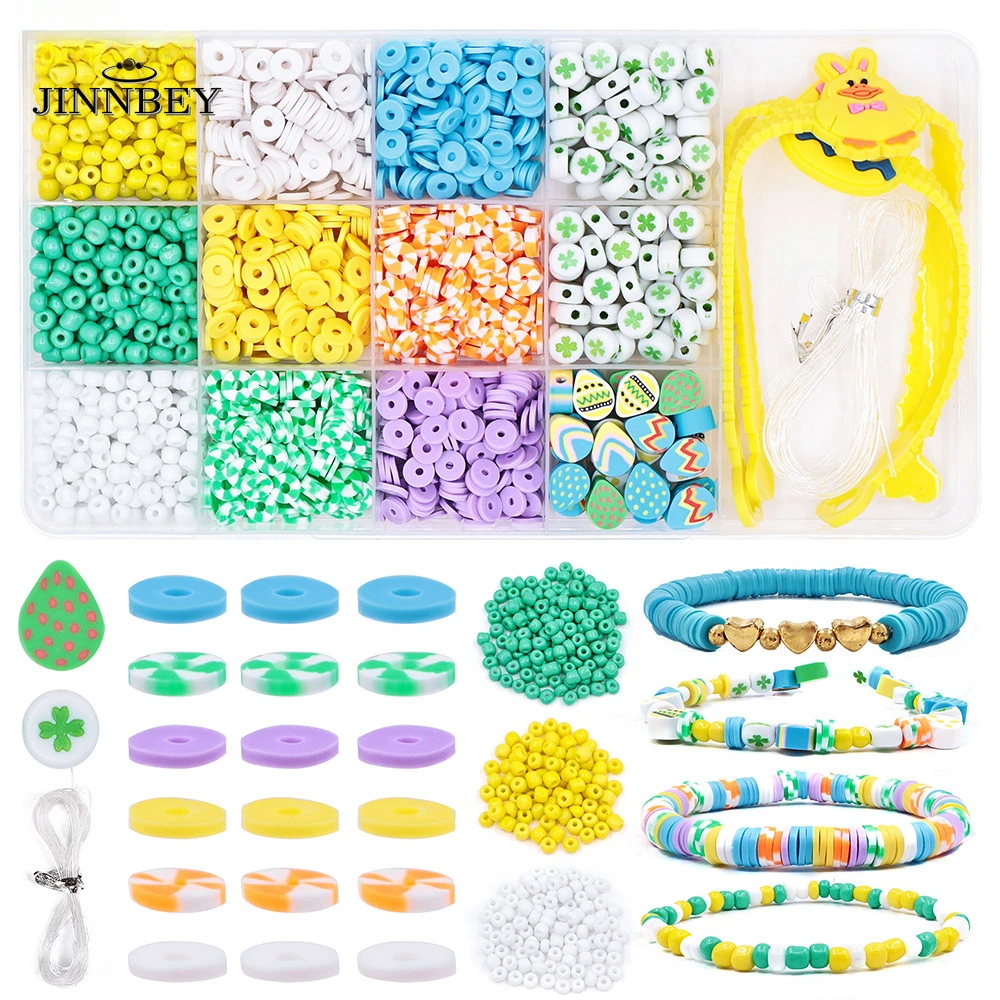 1633 Pcs DIY Handmade Beaded Toy Creative Loose Spacer Beads Crafts Jewelry Making Soft Ceramics Bracelet Necklace Kit Toy Gift
1633 Pcs DIY Handmade Beaded Toy Creative Loose Spacer Beads Crafts Jewelry Making Soft Ceramics Bracelet Necklace Kit Toy Gift