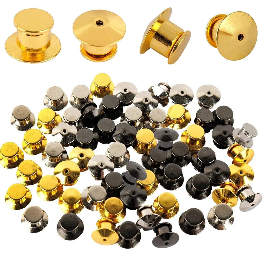 100/200Pcs Metal Locking Pin Backs Silver Gold Locking Pin Keepers with Storage Case for Brooch Badge DIY Jewelry Accessories
100/200Pcs Metal Locking Pin Backs Silver Gold Locking Pin Keepers with Storage Case for Brooch Badge DIY Jewelry Accessories