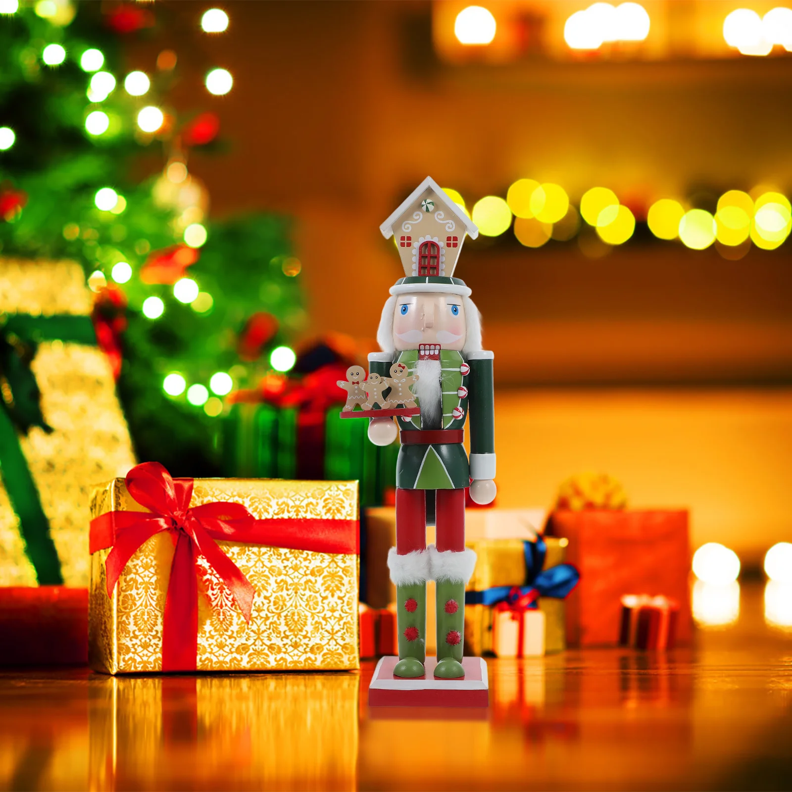 1pcs Wooden Nutcracker Handcrafted Christmas Decor For Home Desktop Shelf Party Xmas Gingerbread Man Ornament Wood Craft
1pcs Wooden Nutcracker Handcrafted Christmas Decor For Home Desktop Shelf Party Xmas Gingerbread Man Ornament Wood Craft