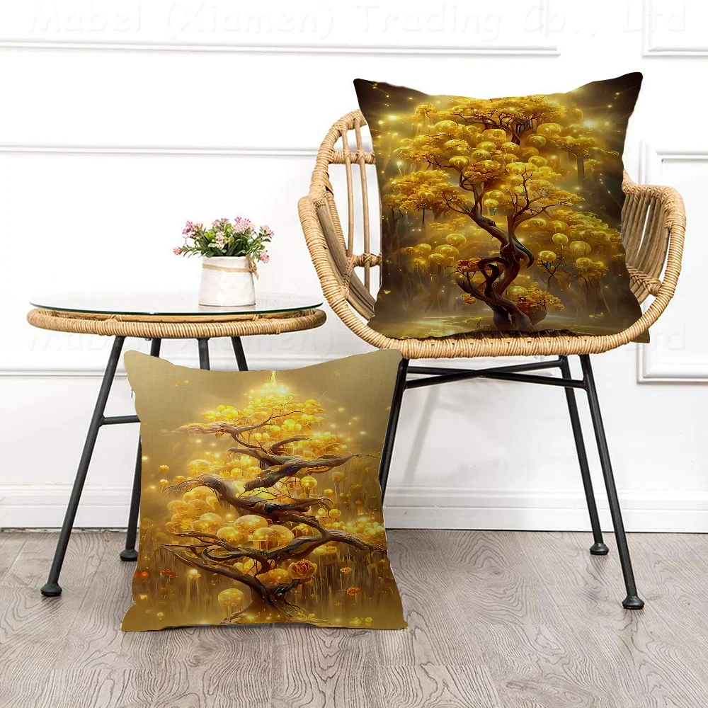 Golden Fortune Money Trees Pillowcase Toon Gift Cushion Cover Bedroom Home Sofa Chair Seat Decor Pillow Case
Golden Fortune Money Trees Pillowcase Toon Gift Cushion Cover Bedroom Home Sofa Chair Seat Decor Pillow Case