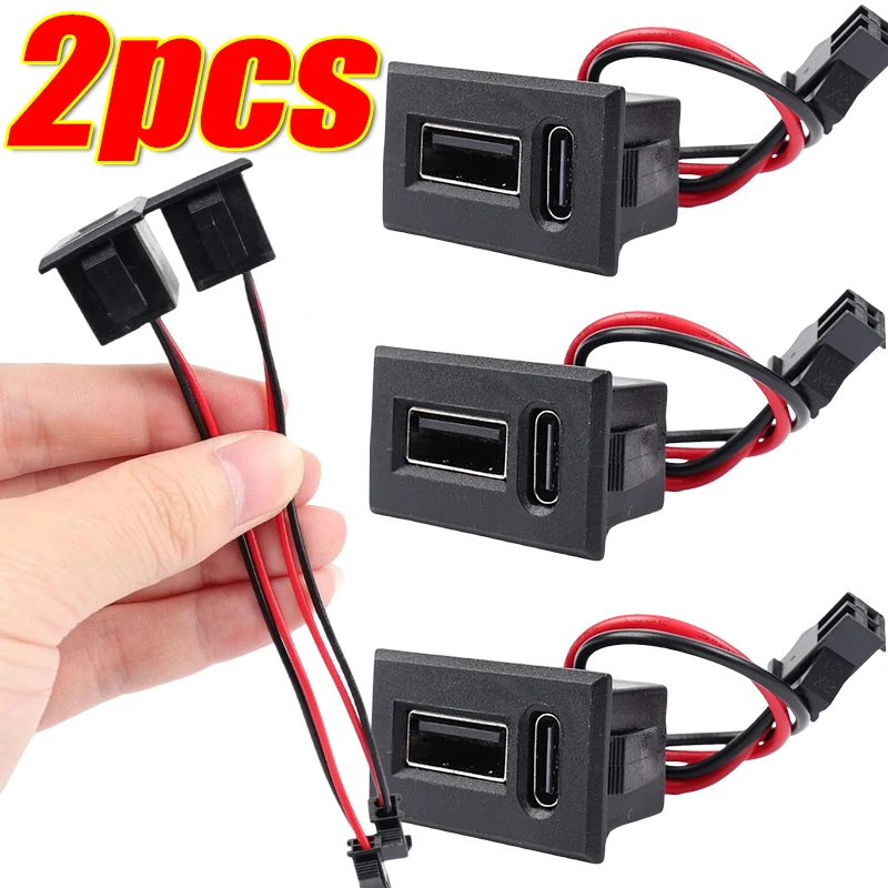 Женская USB-лампа с зарядным портом, двойной USB-разъем Type-C, двухслойная USB-розетка с кабелем, автомобильные аксессуары, 1/2 шт.
Женская USB-лампа с зарядным портом, двойной USB-разъем Type-C, двухслойная USB-розетка с кабелем, автомобильные аксессуары, 1/2 шт.