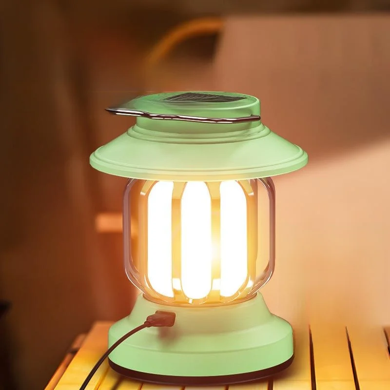Solar Powered Camping Lantern Retro Outdoor Atmosphere Light Handheld Tent Lamp Portable Illumination Tool by Shan Nai
Solar Powered Camping Lantern Retro Outdoor Atmosphere Light Handheld Tent Lamp Portable Illumination Tool by Shan Nai