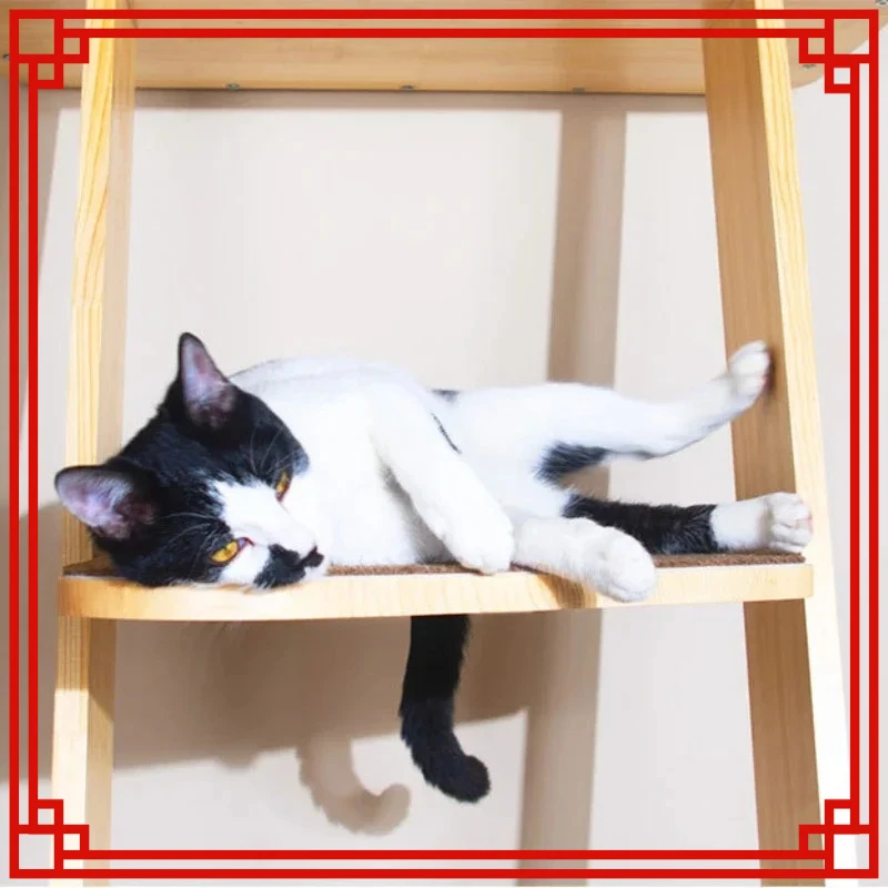 Cat Climbing Frame Climbing Ladder Solid Wood Large Cat Tree Multi-Level Jumping Platform Cat Tower Tongtian Pillar
Cat Climbing Frame Climbing Ladder Solid Wood Large Cat Tree Multi-Level Jumping Platform Cat Tower Tongtian Pillar