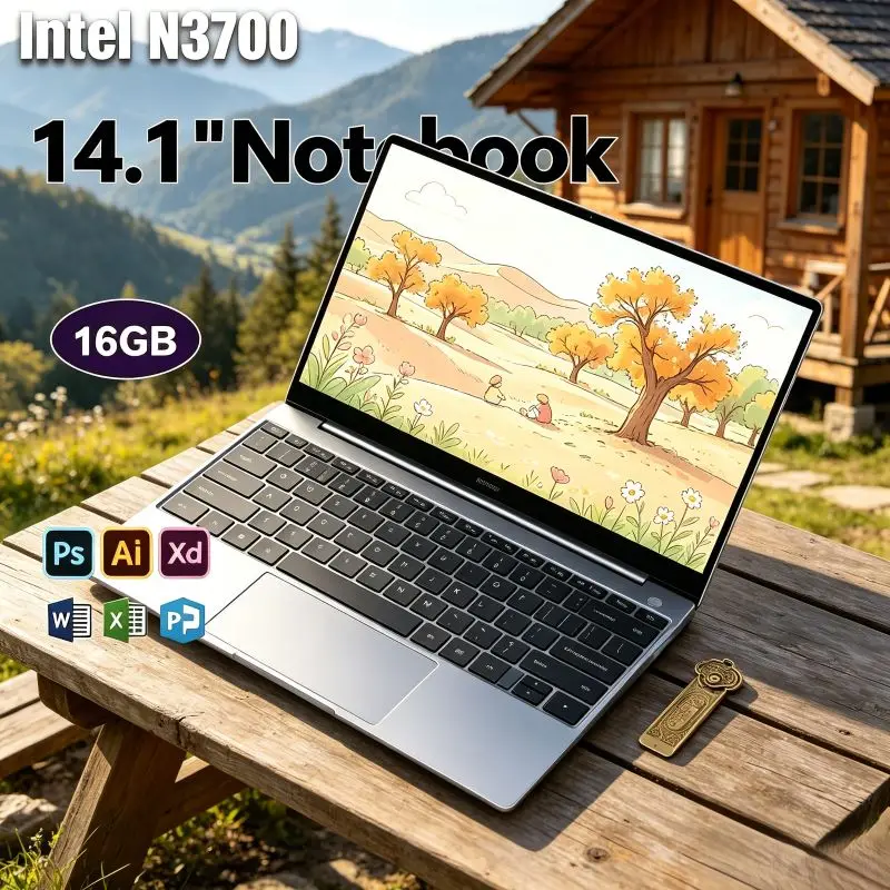 Intel N3700 Processor Fuels 2026 New 14.1 Inch Notebook with Windows 11, 32GB DDR4 2TB SSD for Regular Home and Business Office
Intel N3700 Processor Fuels 2026 New 14.1 Inch Notebook with Windows 11, 32GB DDR4 2TB SSD for Regular Home and Business Office
