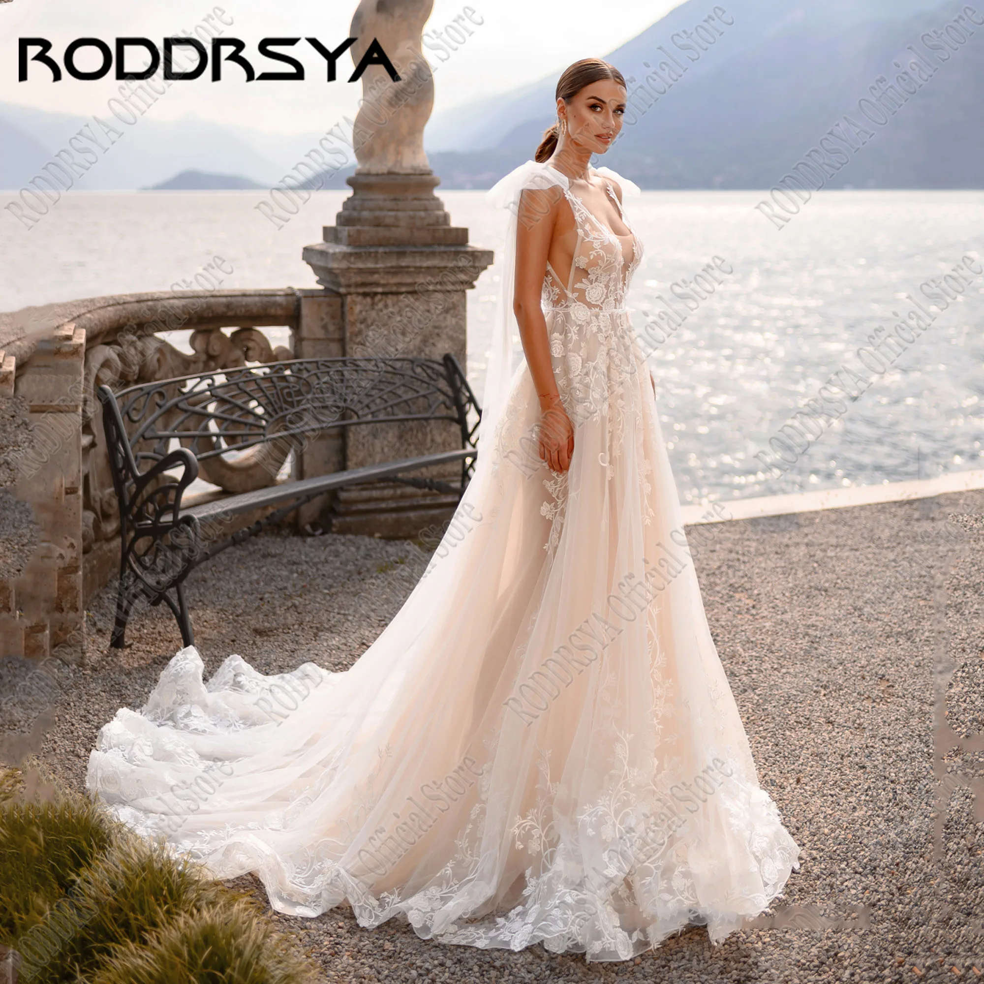 RODDRSYA Customized V Neck Sleeveless Beach Wedding Dresses For Women 2025 Backless Lace Boho Bridal Gown Vestidos De Novias
RODDRSYA Customized V Neck Sleeveless Beach Wedding Dresses For Women 2025 Backless Lace Boho Bridal Gown Vestidos De Novias