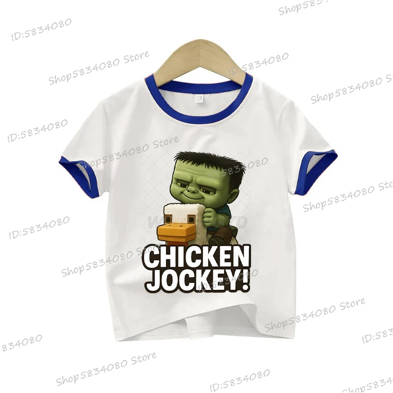Anime Chicken Jockey Game T-shirt for Kids Funny Chicken Jockey Tees Children Summer Short Sleeve Tops Boys Girls Clothes Gift
Anime Chicken Jockey Game T-shirt for Kids Funny Chicken Jockey Tees Children Summer Short Sleeve Tops Boys Girls Clothes Gift