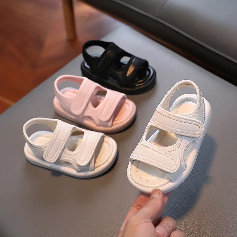 Summer Boy Sandals Children's Soft Soled PU Leather Comfortable Girls Flats Solid Color Beach Shoes 21-30
Summer Boy Sandals Children's Soft Soled PU Leather Comfortable Girls Flats Solid Color Beach Shoes 21-30
