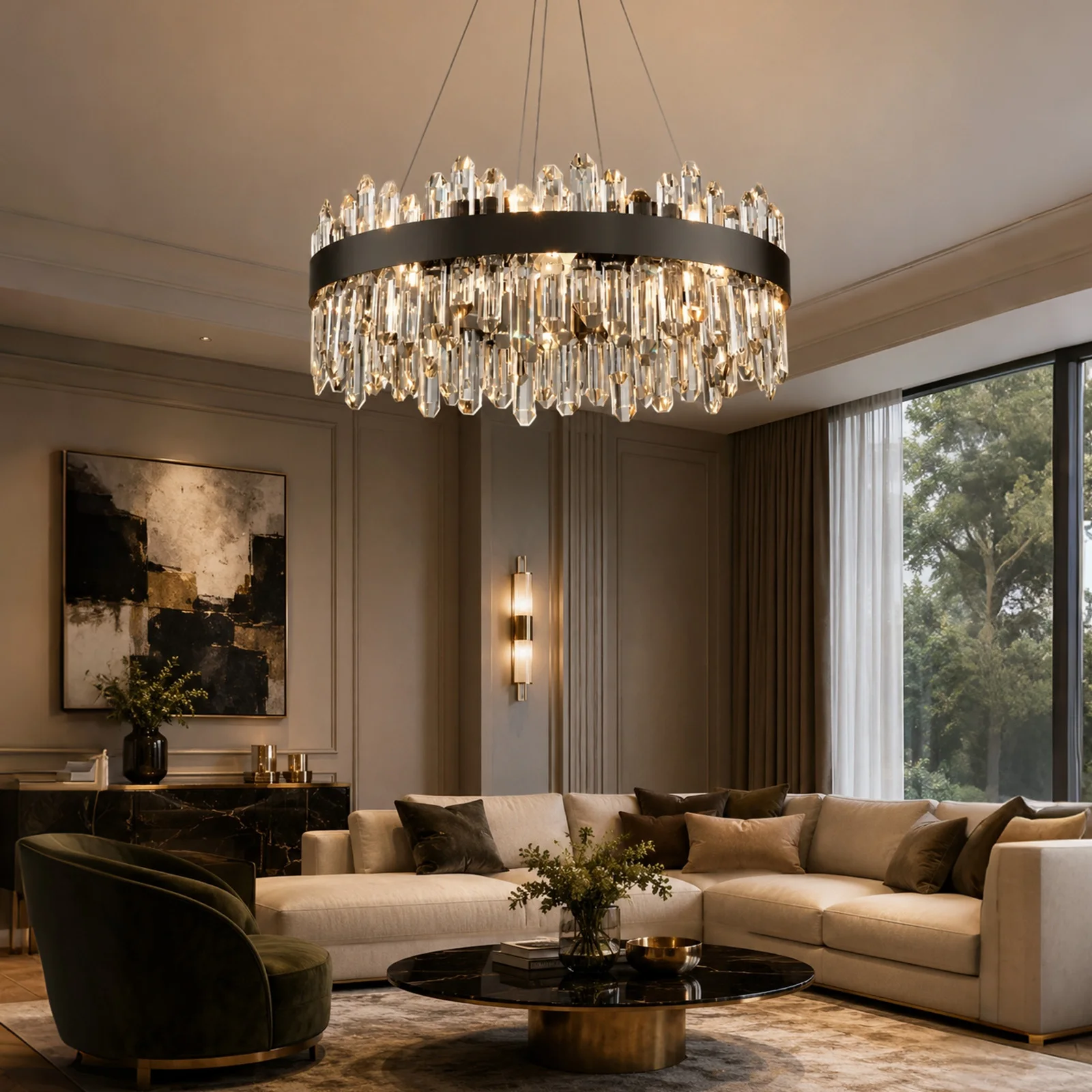 Luxury Crystal Chandelier for Living Room Dining Room Italy Design Pendant Lights Home Decor with E14 Bulbs Customized Fixture
Luxury Crystal Chandelier for Living Room Dining Room Italy Design Pendant Lights Home Decor with E14 Bulbs Customized Fixture