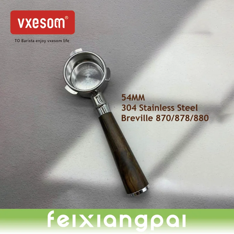 VXESOM 304 Stainless Steel 54mm Coffee Bottomless PortafilterFor Sage/Breville 870/880 Espresso Basket Replacement
VXESOM 304 Stainless Steel 54mm Coffee Bottomless PortafilterFor Sage/Breville 870/880 Espresso Basket Replacement