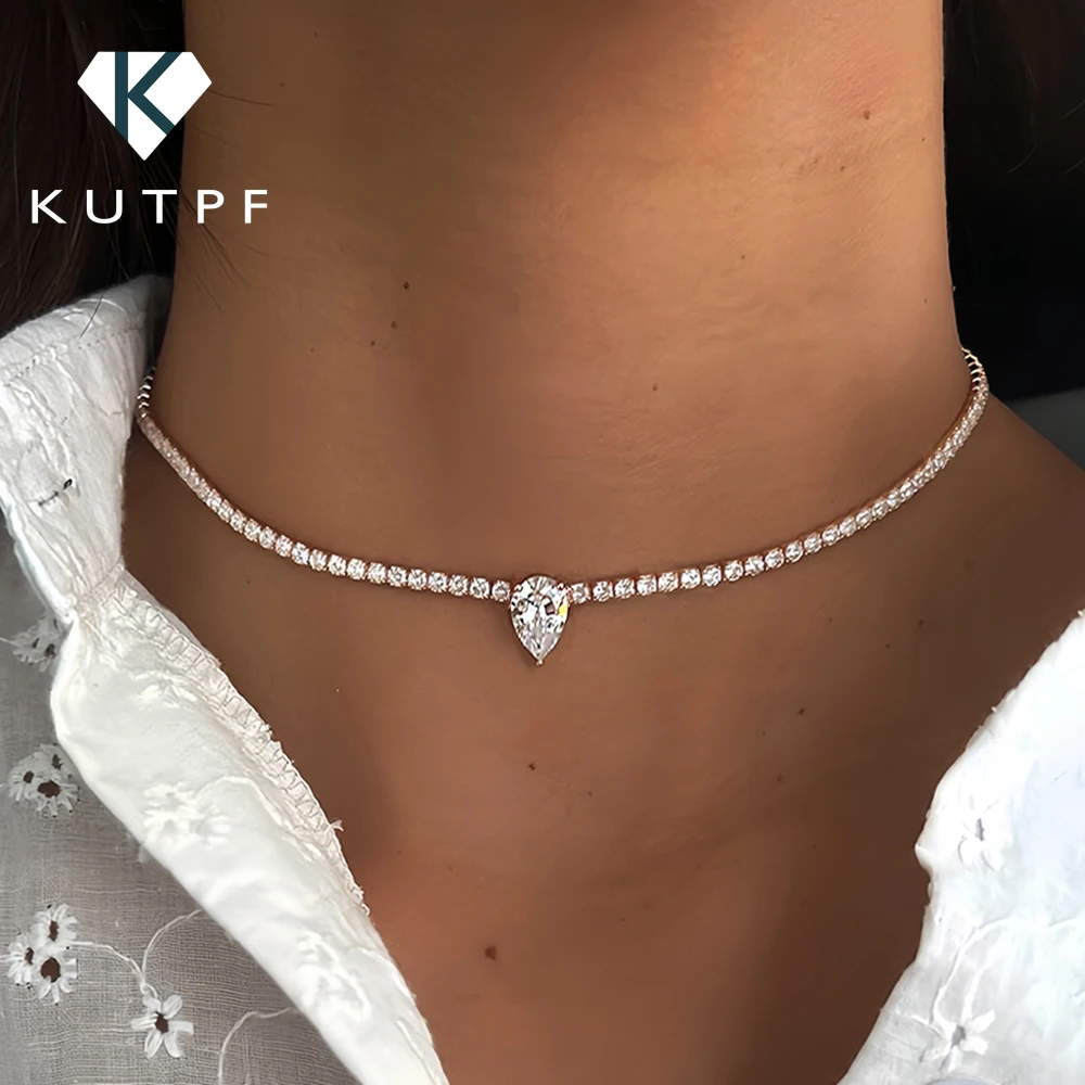 All Moissanite Tennis Necklace with Solitaire Waterdrop Diamond Riviera Necklace for Women 925 Sterling Silver Adjustable Choker
All Moissanite Tennis Necklace with Solitaire Waterdrop Diamond Riviera Necklace for Women 925 Sterling Silver Adjustable Choker