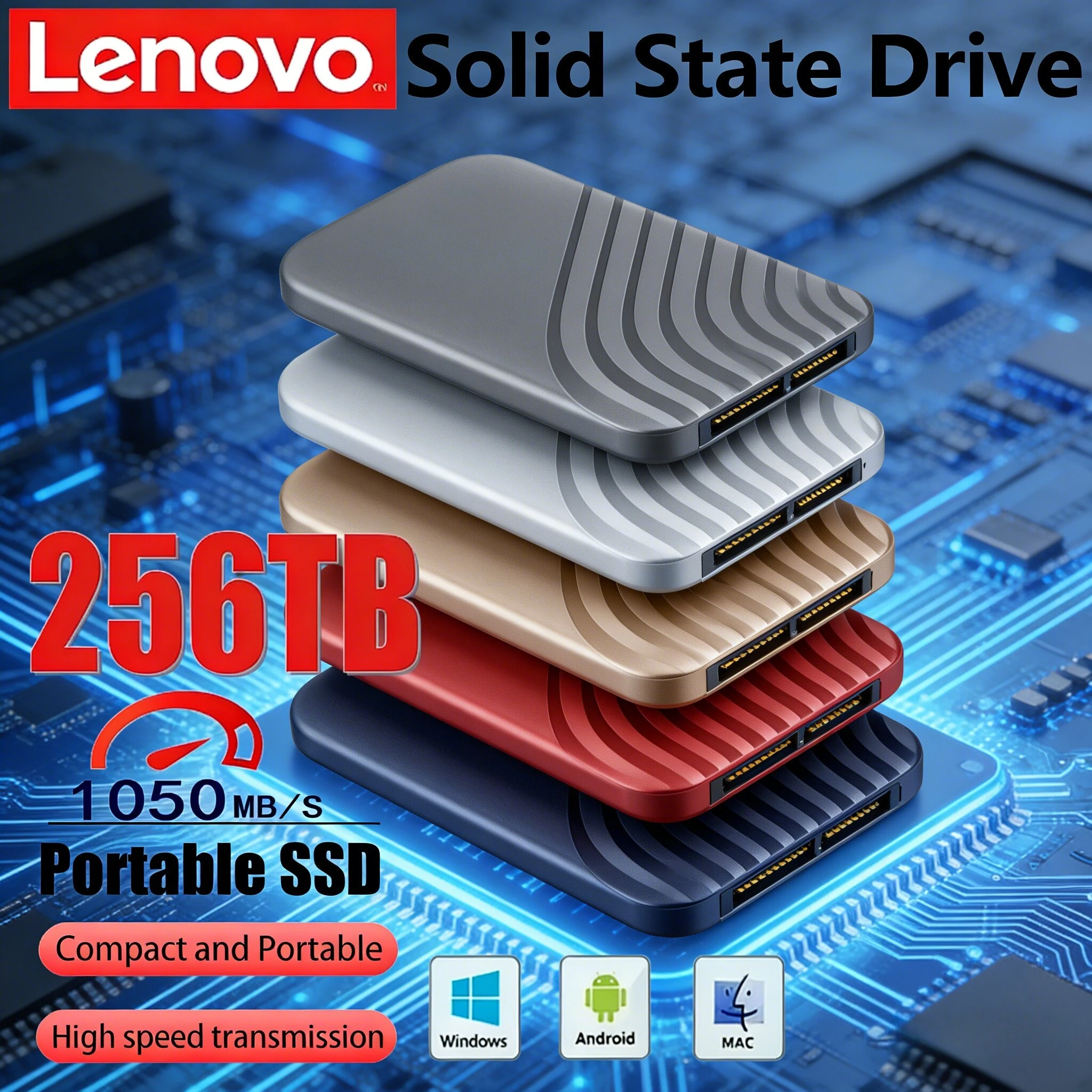 Внешний SSD-накопитель Lenovo Type-C, высокоскоростной USB 3.1, 2 ТБ, 4 ТБ, 8 ТБ, портативный жесткий диск для ноутбука
Внешний SSD-накопитель Lenovo Type-C, высокоскоростной USB 3.1, 2 ТБ, 4 ТБ, 8 ТБ, портативный жесткий диск для ноутбука