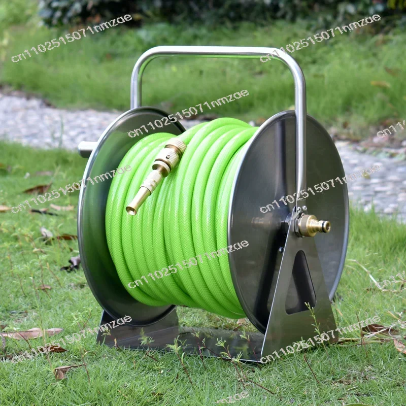 Hose Trolleys Wash Pipe Rack Wall Mount Portable Water Hose Reel Heavy-Duty Stainless Steel Garden Irrigation Systems Holder
Hose Trolleys Wash Pipe Rack Wall Mount Portable Water Hose Reel Heavy-Duty Stainless Steel Garden Irrigation Systems Holder