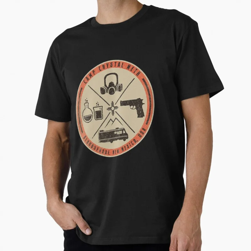 Breaking Bad Camp Crystal Meth Vintage Crime Movie Gift t shirt Men's O-Neck Short Sleeve Graphic clothes All size tee S-6XL
Breaking Bad Camp Crystal Meth Vintage Crime Movie Gift t shirt Men's O-Neck Short Sleeve Graphic clothes All size tee S-6XL