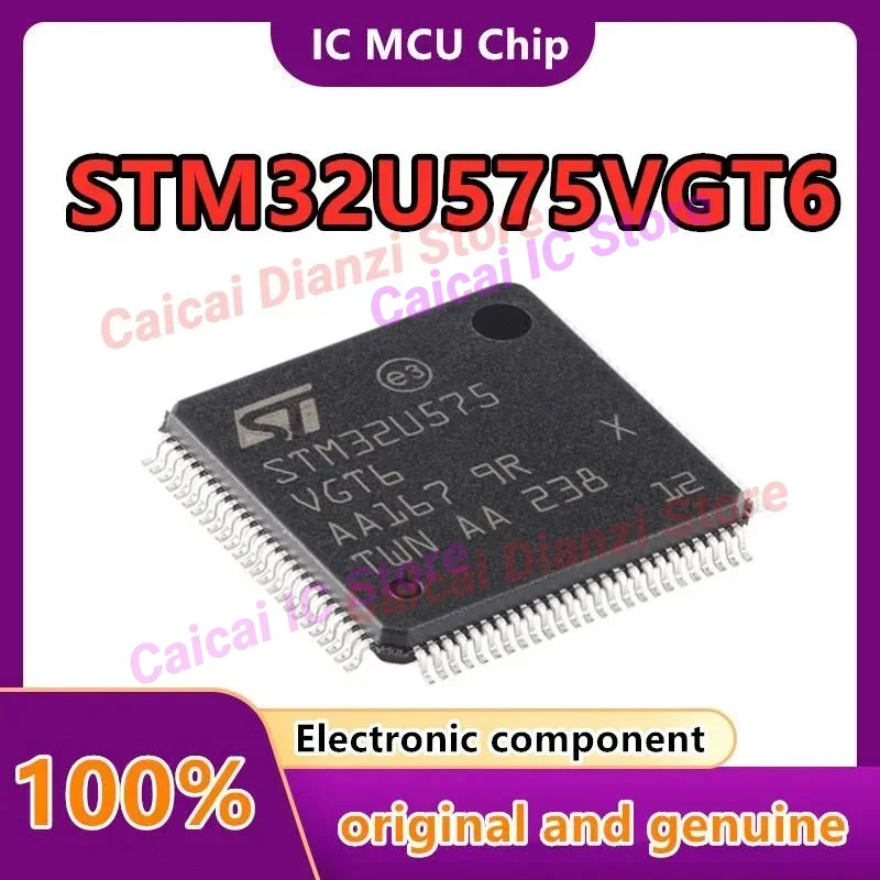 10-5 шт./лот STM32U575VGT6 STM32U575 STM32U5 микроконтроллер IC 32-бит 160 МГц 1 МБ (1 М x 8) FLASH 100-LQFP (14x14) новый оригинальный
10-5 шт./лот STM32U575VGT6 STM32U575 STM32U5 микроконтроллер IC 32-бит 160 МГц 1 МБ (1 М x 8) FLASH 100-LQFP (14x14) новый оригинальный