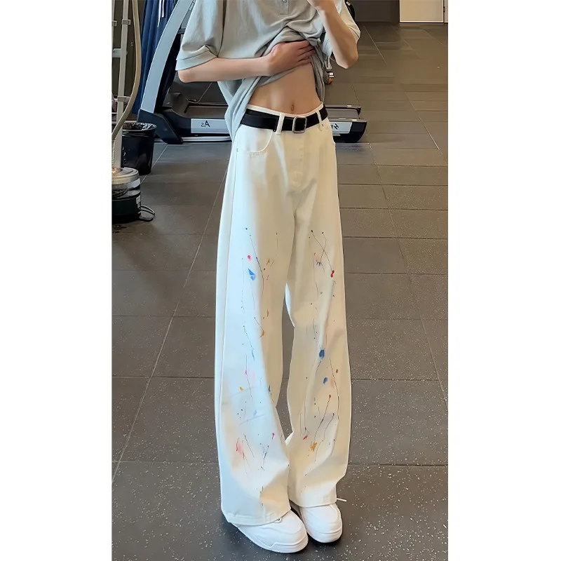 2025 Autumn New Men's White Splatter Paint Jeans Street Style Wide Leg Straight Leg Slightly Flared Denim Pants
2025 Autumn New Men's White Splatter Paint Jeans Street Style Wide Leg Straight Leg Slightly Flared Denim Pants