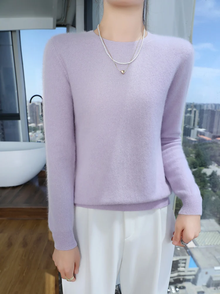 100% Wool Sweaters Women' Round Collar Short Pullover Knitwear Casual Loose Warm Blouses Autumn Winter New Woolen Base Shirt Top
100% Wool Sweaters Women' Round Collar Short Pullover Knitwear Casual Loose Warm Blouses Autumn Winter New Woolen Base Shirt Top