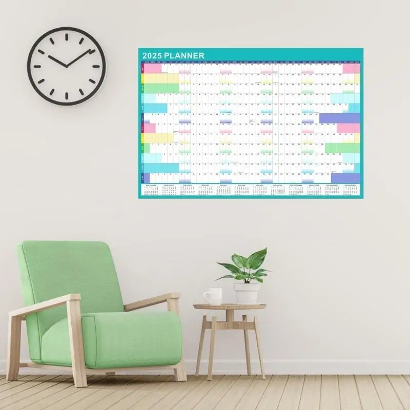 F42D 2025 Wall Calendar with Erasable Marker and Adhesive Dot Stickers, 90x60cm
F42D 2025 Wall Calendar with Erasable Marker and Adhesive Dot Stickers, 90x60cm