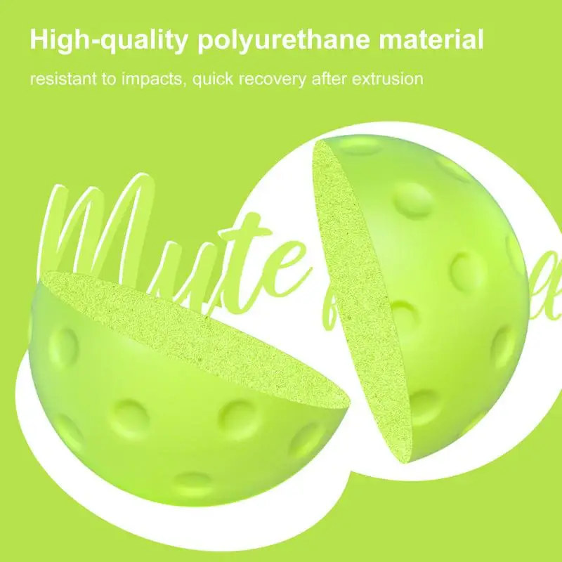 Quiet Foam Pickleballs for Indoor or Outdoor Practice Pickleball Balls with Exact Real Ball Bounce 3 Pack Green & Yellow Color
Quiet Foam Pickleballs for Indoor or Outdoor Practice Pickleball Balls with Exact Real Ball Bounce 3 Pack Green & Yellow Color