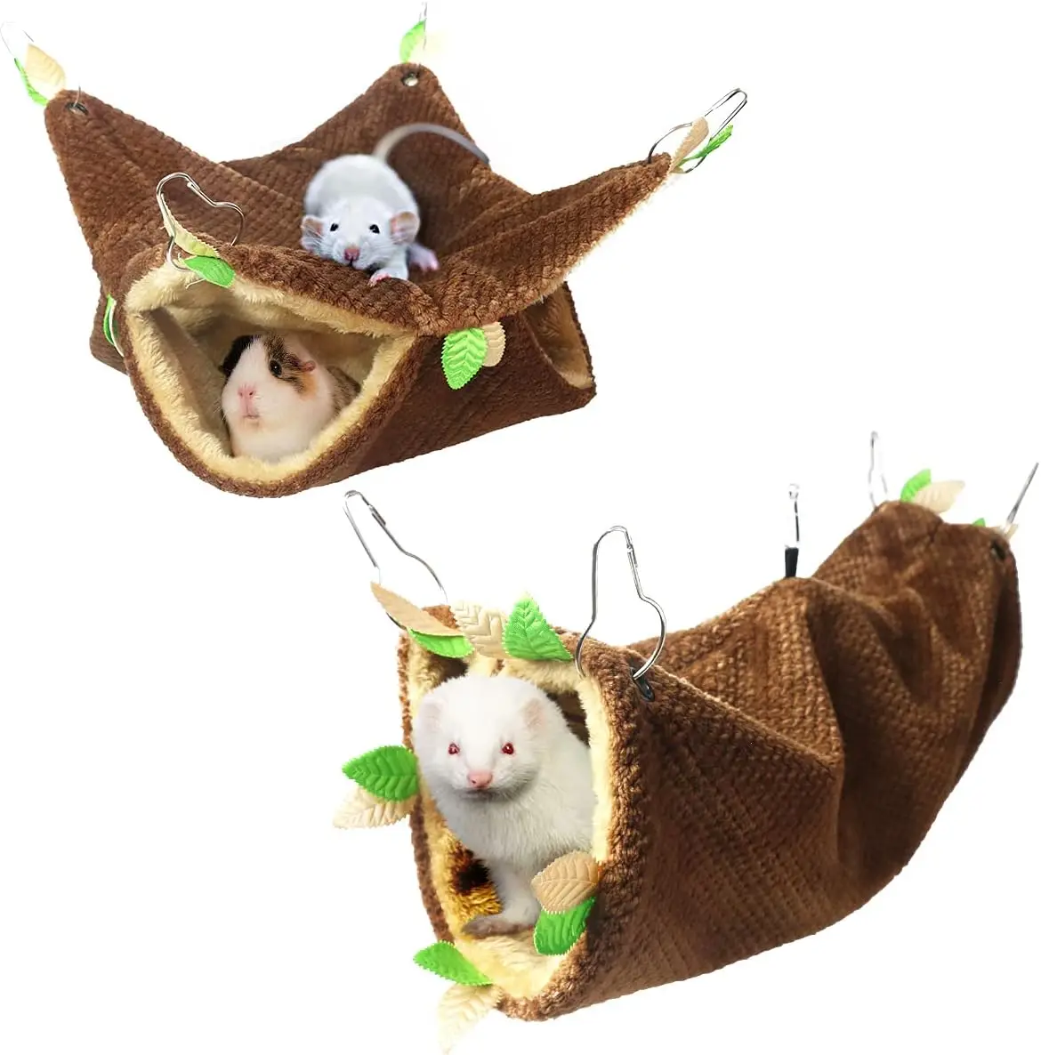 Small Animal Cage Accessories: Tunnel & Hammock Set for Guinea Pig, Ferret, Rat, Hamster, Sugar Glider, Chinchilla
Small Animal Cage Accessories: Tunnel & Hammock Set for Guinea Pig, Ferret, Rat, Hamster, Sugar Glider, Chinchilla