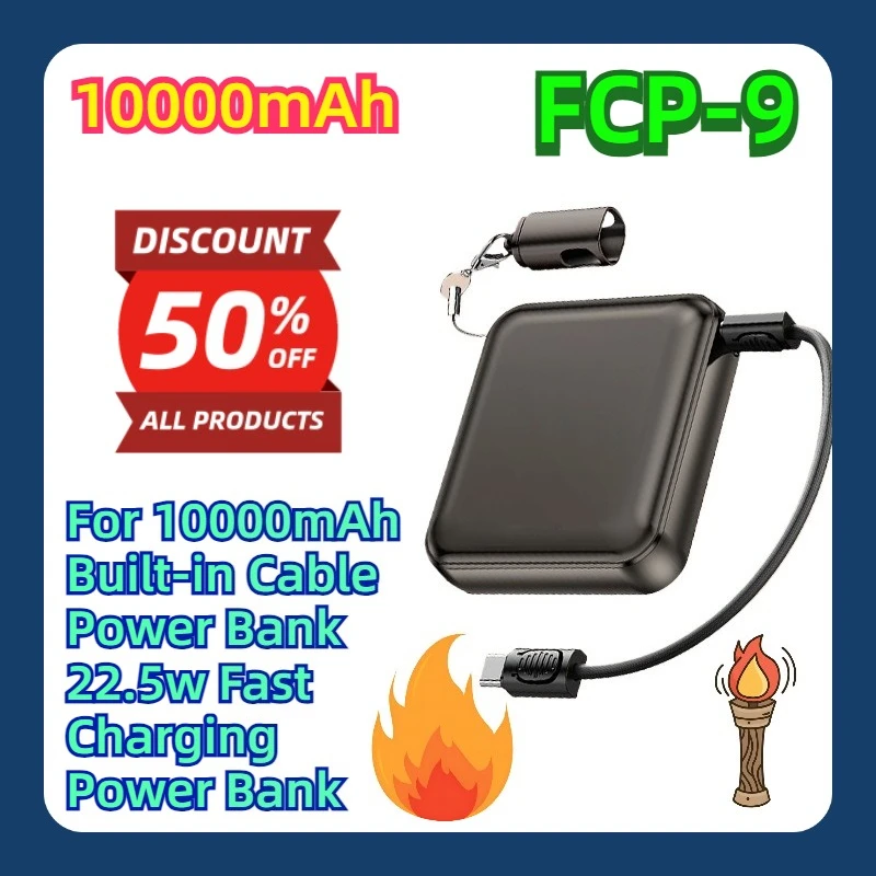 For 10000mAh Built-in Cable Power Bank 22.5w Fast Charging Power Bank
For 10000mAh Built-in Cable Power Bank 22.5w Fast Charging Power Bank