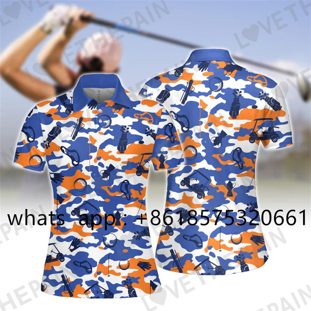 2025 женская футболка для гольфа с коротким рукавом, женская дышащая быстросохнущая рубашка для гольфа, спортивная одежда для гольфа, повседневные топы поло 
2025 женская футболка для гольфа с коротким рукавом, женская дышащая быстросохнущая рубашка для гольфа, спортивная одежда для гольфа, повседневные топы поло