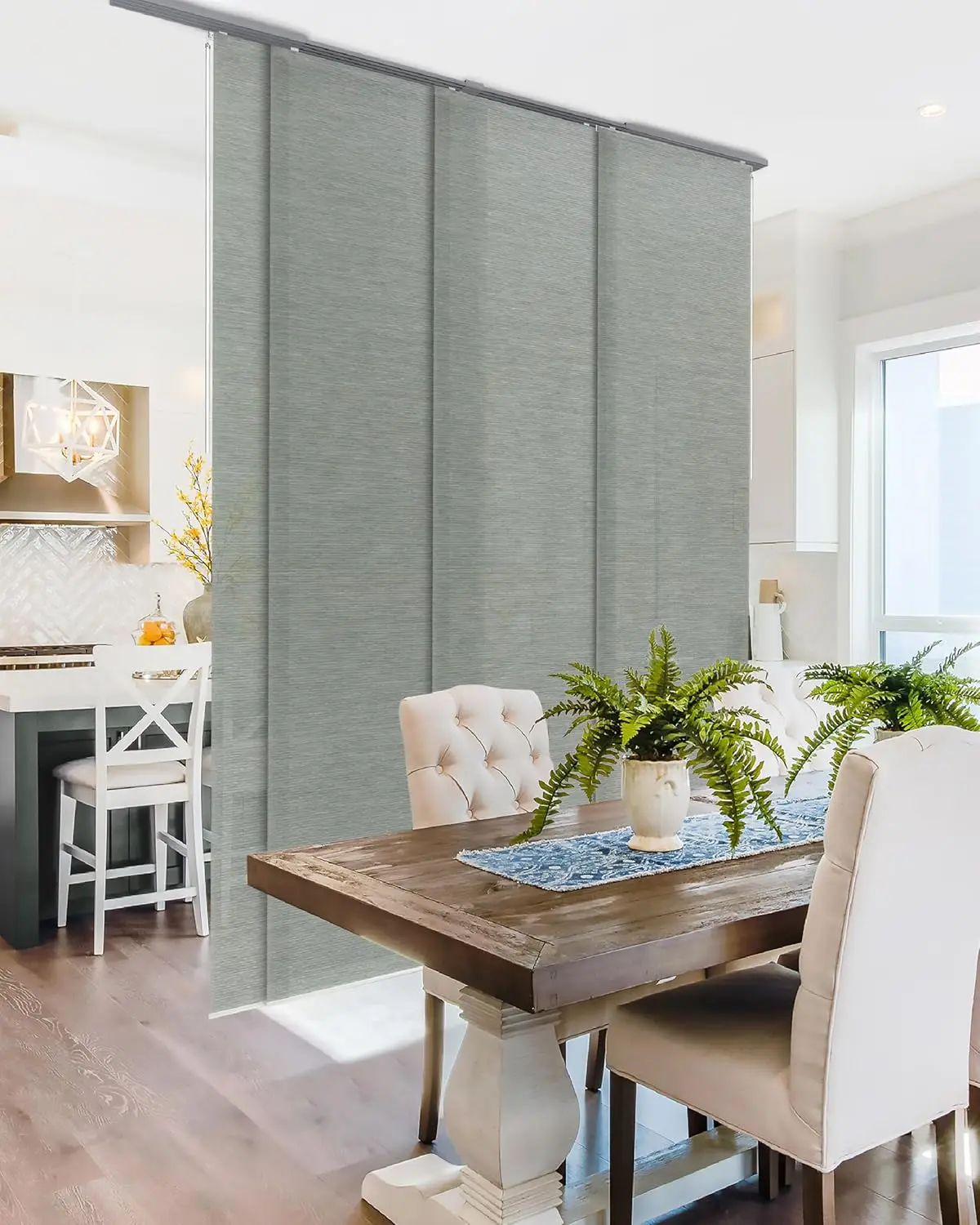 Adjustable Sliding Closet Door Blinds 45.8"- 86" W x 96" H, Extendable Panel Track Vertical Blinds for Sliding Doors, Shimmering
Adjustable Sliding Closet Door Blinds 45.8"- 86" W x 96" H, Extendable Panel Track Vertical Blinds for Sliding Doors, Shimmering