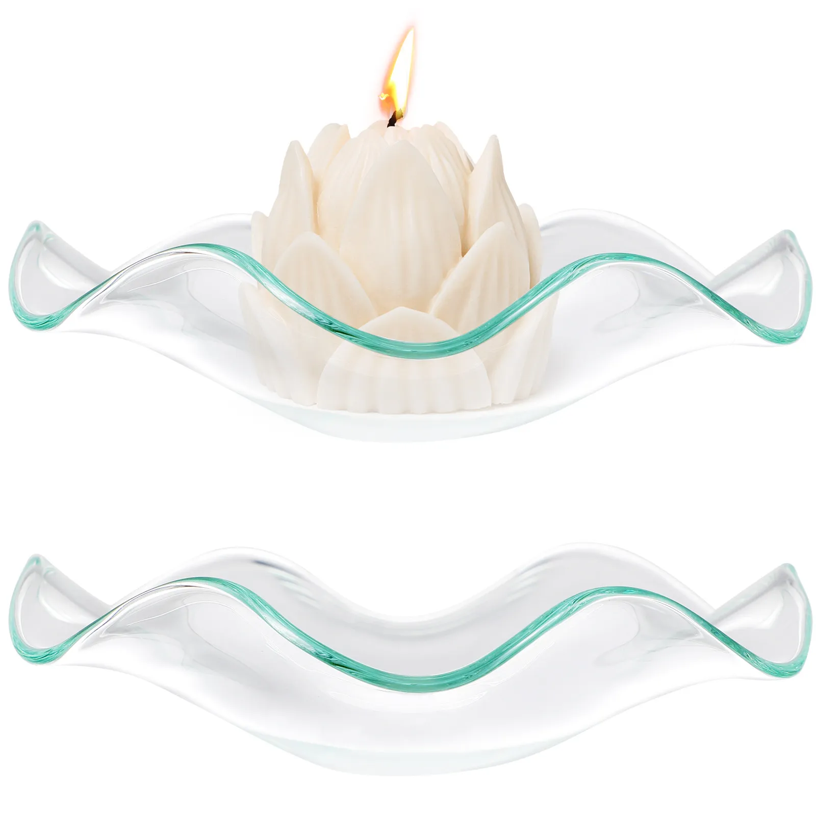 2Pcs Essential Oil Holder Transparent Glass Plates Small Glass Dish Aromatherapy Storage Spa Essential Oil Tray Incense Lamp
2Pcs Essential Oil Holder Transparent Glass Plates Small Glass Dish Aromatherapy Storage Spa Essential Oil Tray Incense Lamp