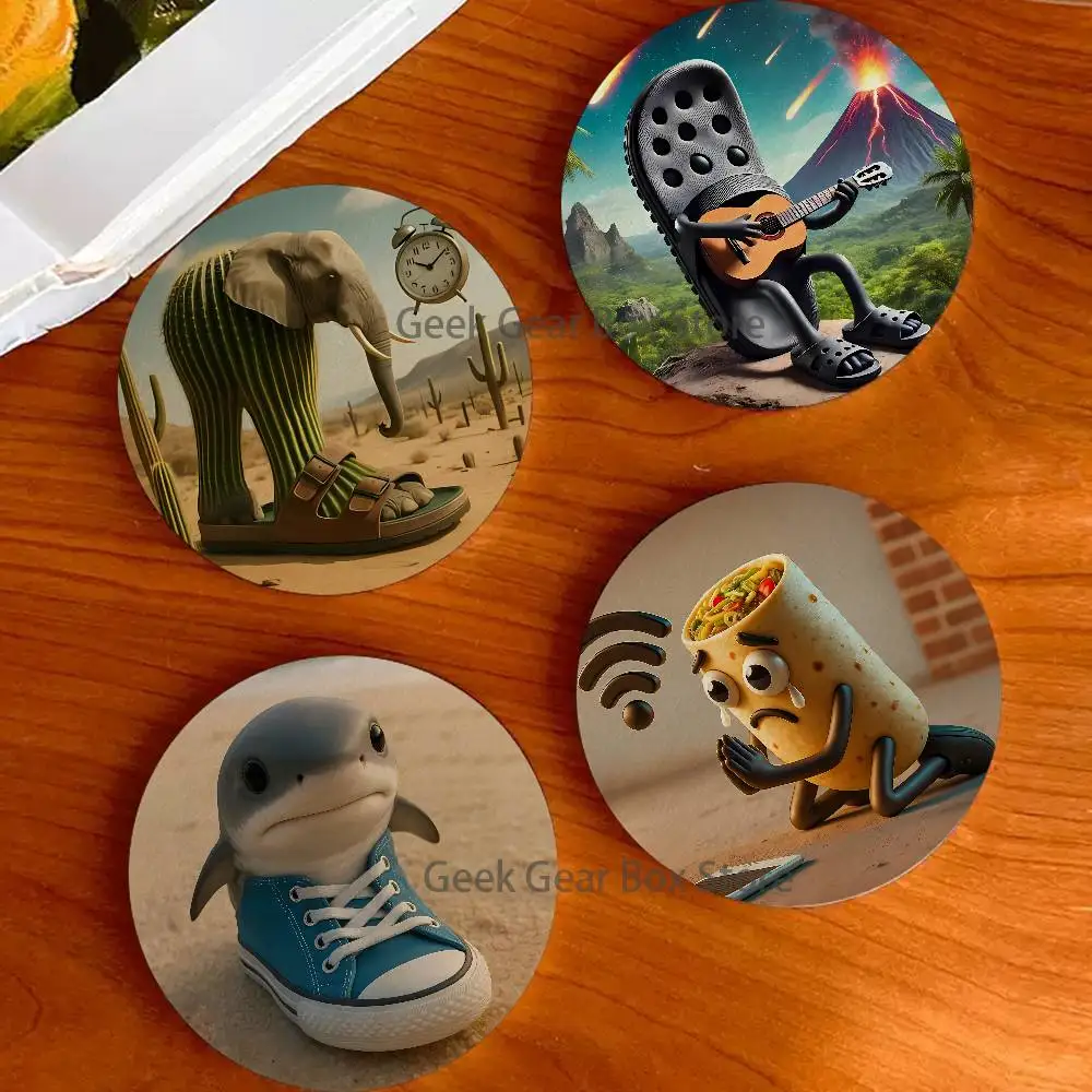 Brainrot Meme Italian Brain Wood Coaster Set - Heat Resistant For Tea & Coffee, Home Cafe Decor Holiday Gift
Brainrot Meme Italian Brain Wood Coaster Set - Heat Resistant For Tea & Coffee, Home Cafe Decor Holiday Gift