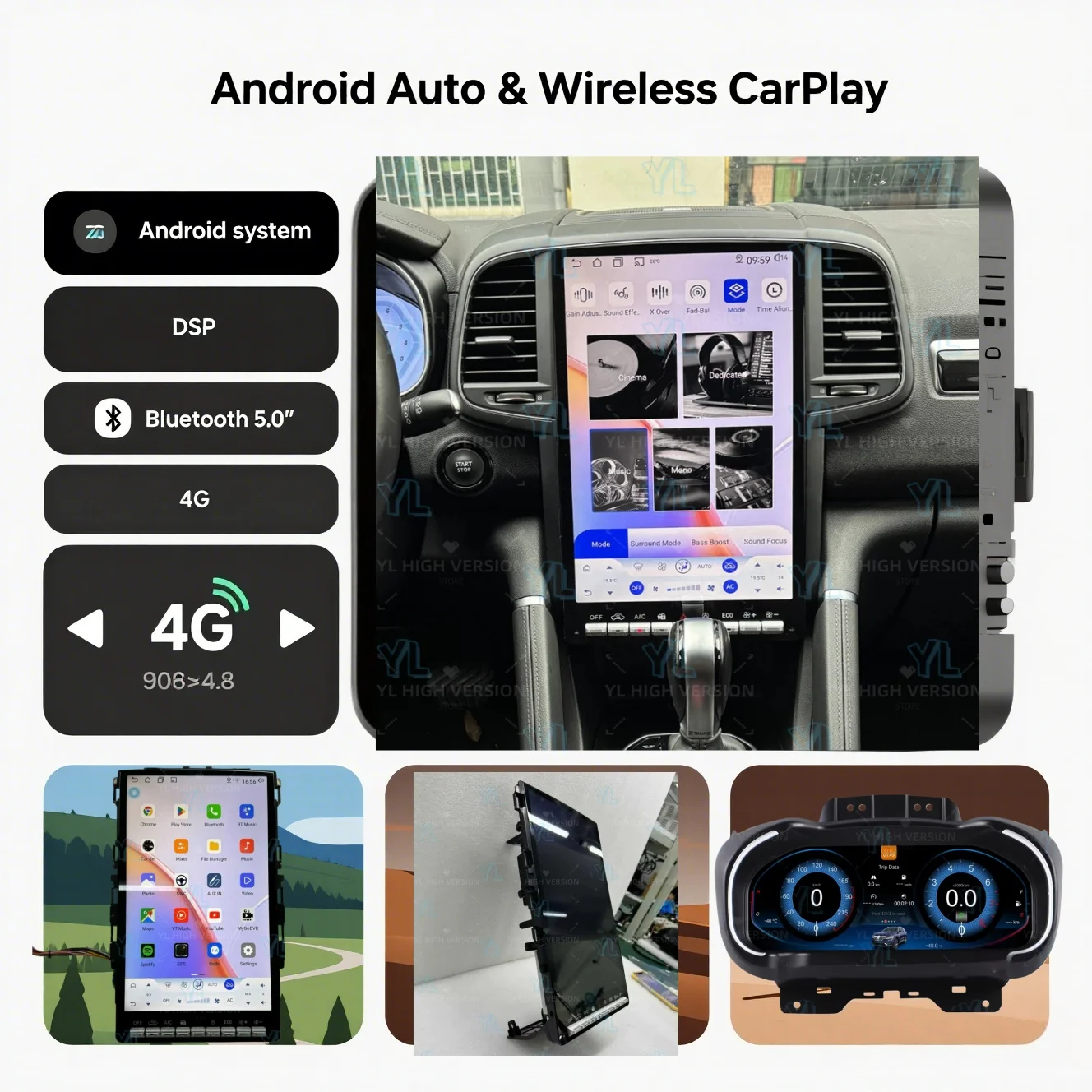 CY 14.5" Android 14 CarPlay Radio Touch Screen For Renault Koleos Megane 4 2016-2021 Car Radio Multimedia Video GPS unit BT 5.0
CY 14.5" Android 14 CarPlay Radio Touch Screen For Renault Koleos Megane 4 2016-2021 Car Radio Multimedia Video GPS unit BT 5.0