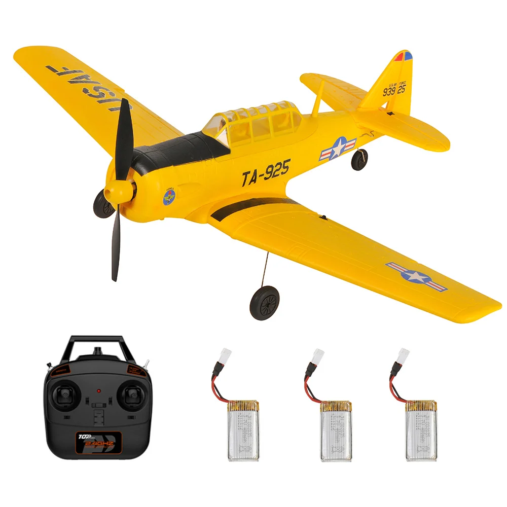 TOP RC HOBBY AT-6 2,4 ГГц 4 канала размах крыльев 450 мм EPP 6-осевой гироскоп с одной клавишей U-Turn Пилотажный радиоуправляемый самолет RTF для начинающих
TOP RC HOBBY AT-6 2,4 ГГц 4 канала размах крыльев 450 мм EPP 6-осевой гироскоп с одной клавишей U-Turn Пилотажный радиоуправляемый самолет RTF для начинающих