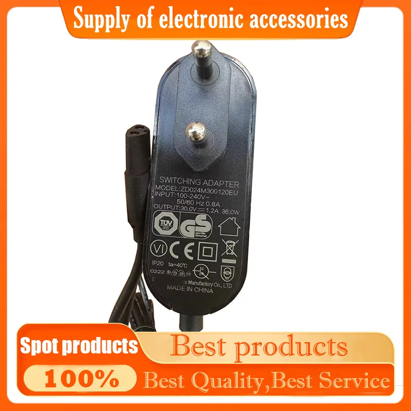 Original ZD024M300120EU power adapter 30v1.2A 36W vacuum cleaner 85P/M10S/M11/M12/SPD30 charging cable
Original ZD024M300120EU power adapter 30v1.2A 36W vacuum cleaner 85P/M10S/M11/M12/SPD30 charging cable