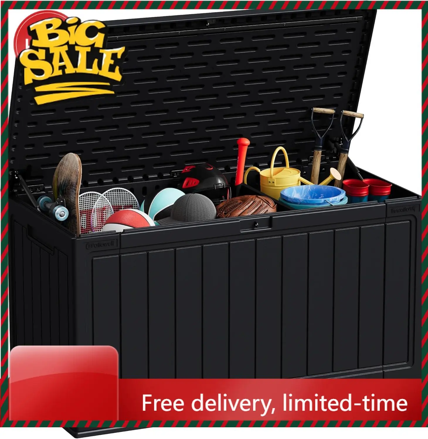 Time-limited150 Gallon Large Outdoor Storage Box, Waterproof Deck Box with Fixed Divider, Lockable and Durable Patio Storage
Time-limited150 Gallon Large Outdoor Storage Box, Waterproof Deck Box with Fixed Divider, Lockable and Durable Patio Storage