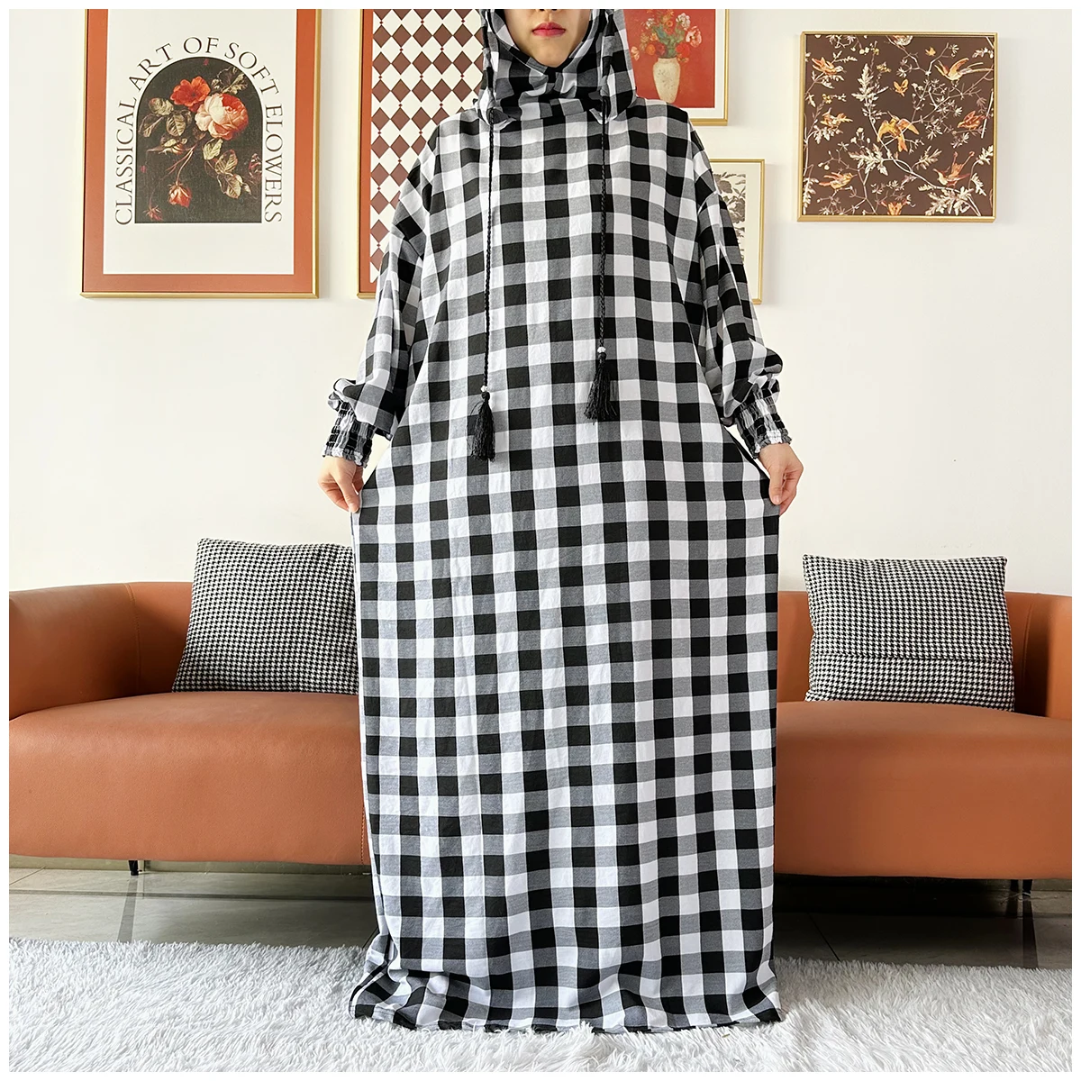Latest Ramadan Women Abaya Two Hats Dubai Turkey Islam Prayer Clothes Sanding Cotton Fabric Dresses Islam Women Dress Kaftan
Latest Ramadan Women Abaya Two Hats Dubai Turkey Islam Prayer Clothes Sanding Cotton Fabric Dresses Islam Women Dress Kaftan