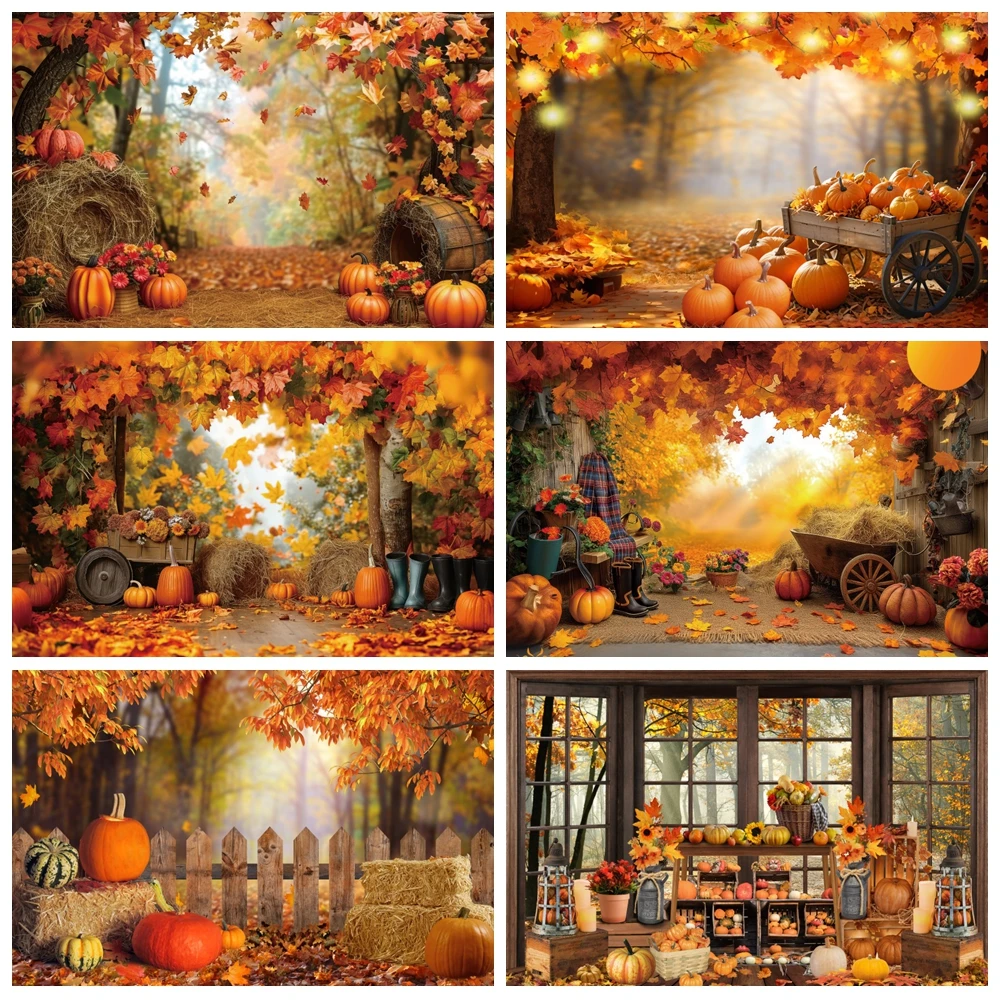 Autumn Forest Scenery Backdrop Fall Maple Leaves Farm Barn Pumpkin Thanksgiving Harvest Baby Portrait Photography Background
Autumn Forest Scenery Backdrop Fall Maple Leaves Farm Barn Pumpkin Thanksgiving Harvest Baby Portrait Photography Background