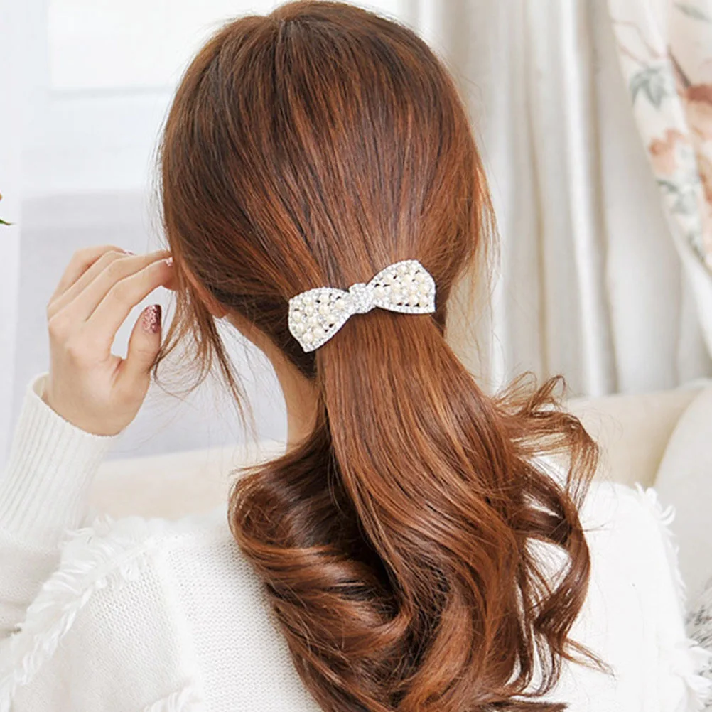 2pcs Pearl Bow Hairpin Rhinestone Barrette Girls Bowknot Wedding Clip Pearl Clips Women Hair Accessories Hair Styling Aid
2pcs Pearl Bow Hairpin Rhinestone Barrette Girls Bowknot Wedding Clip Pearl Clips Women Hair Accessories Hair Styling Aid