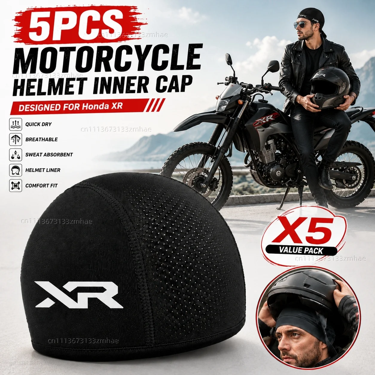 5pcs Motorcycle Helmet Inner Cap Hat Quick Dry Breathable Hat Racing Cap Thin For Honda XR230MOTARD XR 230 250 400 125 2005-2012
5pcs Motorcycle Helmet Inner Cap Hat Quick Dry Breathable Hat Racing Cap Thin For Honda XR230MOTARD XR 230 250 400 125 2005-2012