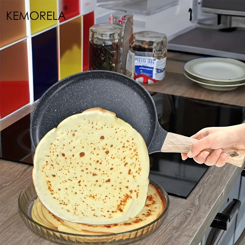 Non-Stick Pancake Pan Tortilla Pan with Removable Handle Ceramic Coated Pancake Pan Safe for All Stovetops Induction Compatible
Non-Stick Pancake Pan Tortilla Pan with Removable Handle Ceramic Coated Pancake Pan Safe for All Stovetops Induction Compatible