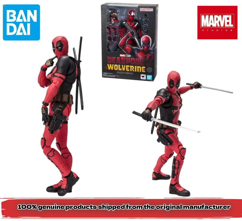 100% genuine Bandai shf Deadpool Marvel movie Deadpool and Wolverine spot joint movable figure model
100% genuine Bandai shf Deadpool Marvel movie Deadpool and Wolverine spot joint movable figure model