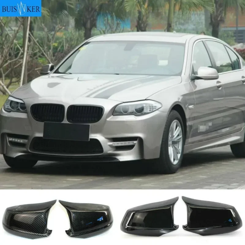 Pair Black/Carbon Fiber Look Rearview Mirror Caps Car Door Wing Mirror Cover Replacement For BMW F10 5-Series 2011-2013 Pre-LCI
Pair Black/Carbon Fiber Look Rearview Mirror Caps Car Door Wing Mirror Cover Replacement For BMW F10 5-Series 2011-2013 Pre-LCI