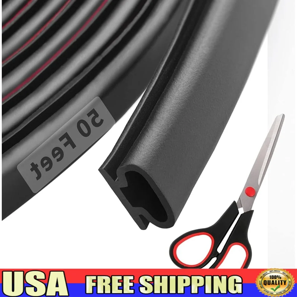 50ft Rubber Weather Stripping Door Seal Self-Adhesive Insulation Strip Windows Draft Excluder Temperature Control Easy
50ft Rubber Weather Stripping Door Seal Self-Adhesive Insulation Strip Windows Draft Excluder Temperature Control Easy