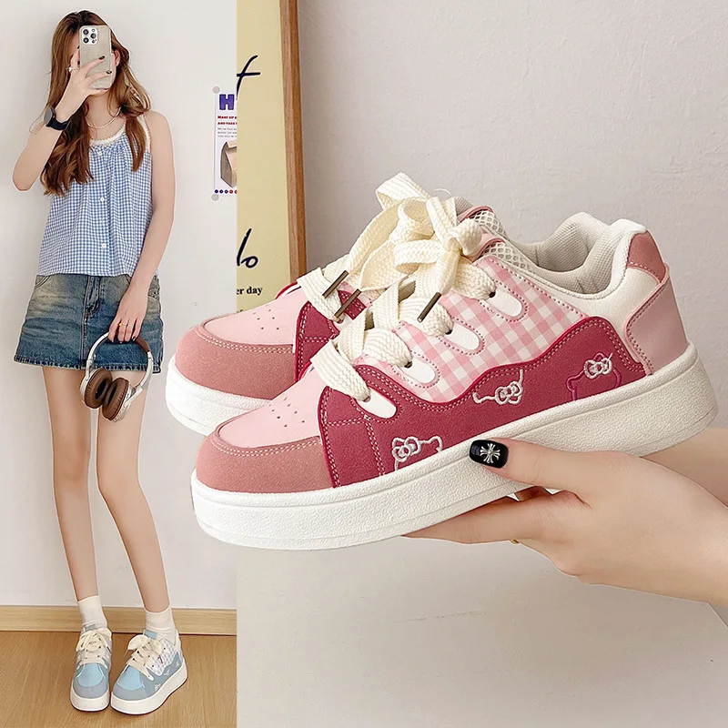 Fashion 2025 Candy Color Sneakers, Korean Plaid Platform Shoes for Women, Chunky Sole Casual Student Athletic Shoes
Fashion 2025 Candy Color Sneakers, Korean Plaid Platform Shoes for Women, Chunky Sole Casual Student Athletic Shoes