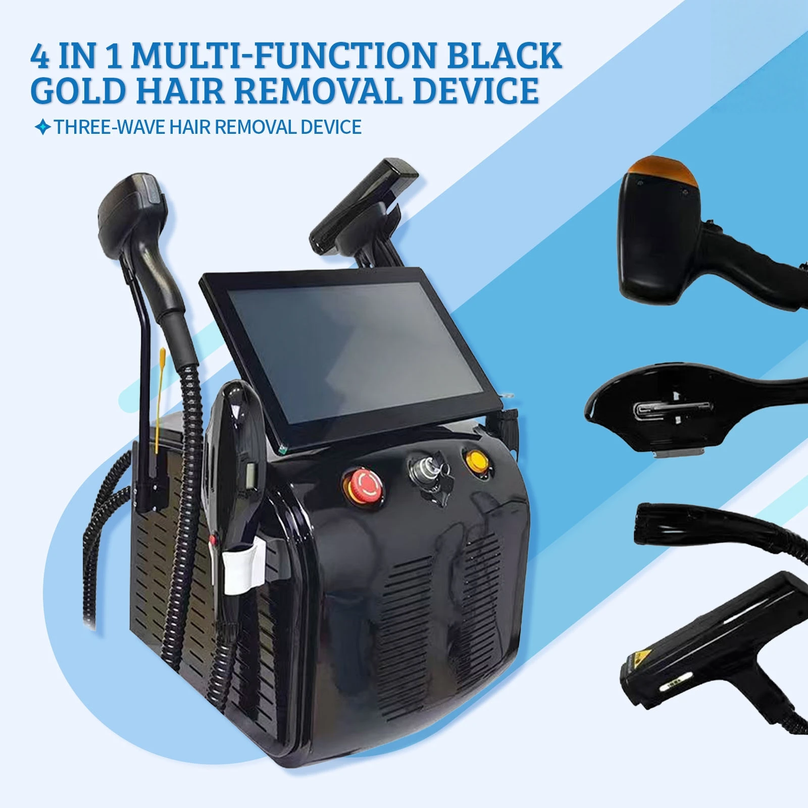 4 in 1 Ipl Hair Removal Device 808nm Rf Picolaser Diode Laser Ipl Hair and Tattoo Laser Removal Device Hair Removal
4 in 1 Ipl Hair Removal Device 808nm Rf Picolaser Diode Laser Ipl Hair and Tattoo Laser Removal Device Hair Removal