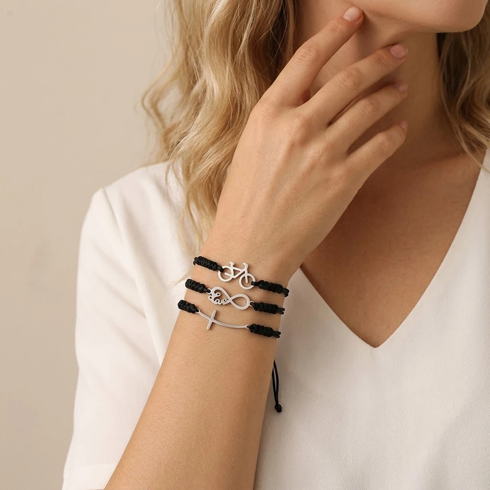 Personalized Sports Bicycle Bracelet Stainless Steel Cross Fatima Of Hand Bracelet Jewelry
Personalized Sports Bicycle Bracelet Stainless Steel Cross Fatima Of Hand Bracelet Jewelry