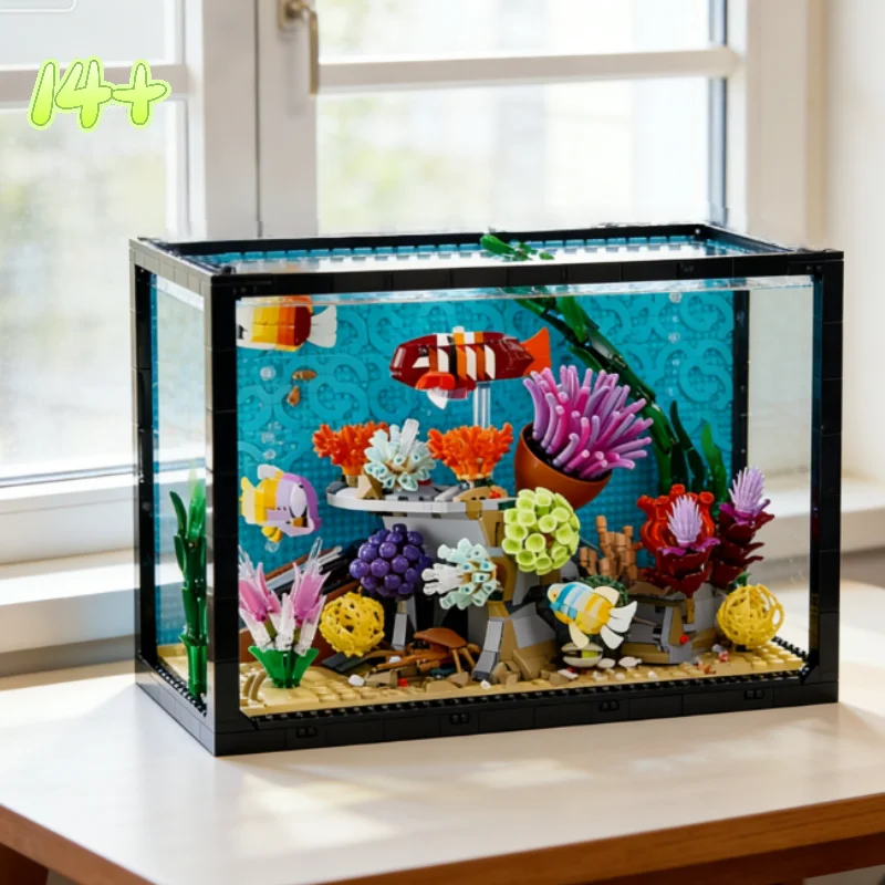 In Stock 4154PCS NEW Tropical Aquarium Fish Tank Building Blocks Model MOC Ocean Animal Assembly Toys Birthday Party Gifts
In Stock 4154PCS NEW Tropical Aquarium Fish Tank Building Blocks Model MOC Ocean Animal Assembly Toys Birthday Party Gifts