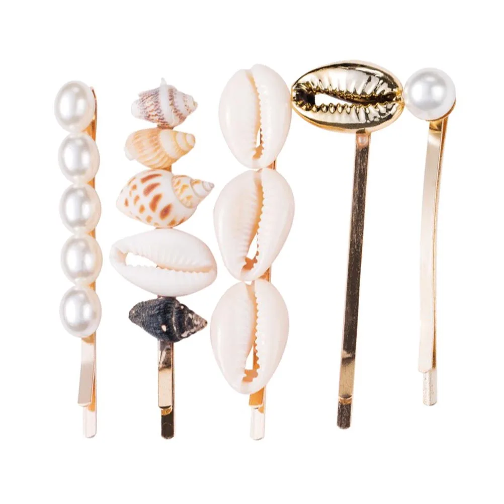 Shell Hairpin Set Seashell Clips Pearl Barrettes Ocean Style Bobby Pins for Girls Sweet Shell Shape Hair Accessories Durable
Shell Hairpin Set Seashell Clips Pearl Barrettes Ocean Style Bobby Pins for Girls Sweet Shell Shape Hair Accessories Durable