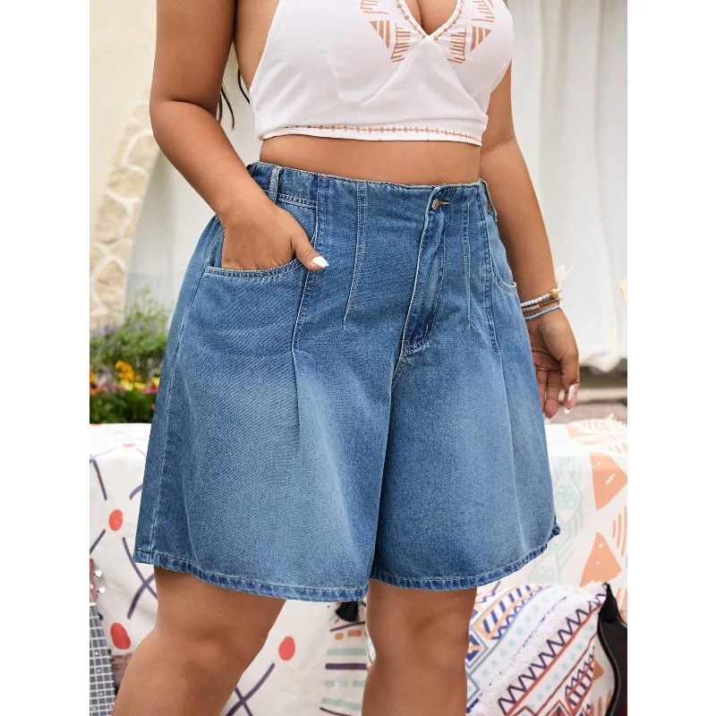 2026 Plus Size Women Cotton Loose Fit Distressed Denim Bermuda Shorts, Casual Autumn Cowboy Elegant
2026 Plus Size Women Cotton Loose Fit Distressed Denim Bermuda Shorts, Casual Autumn Cowboy Elegant
