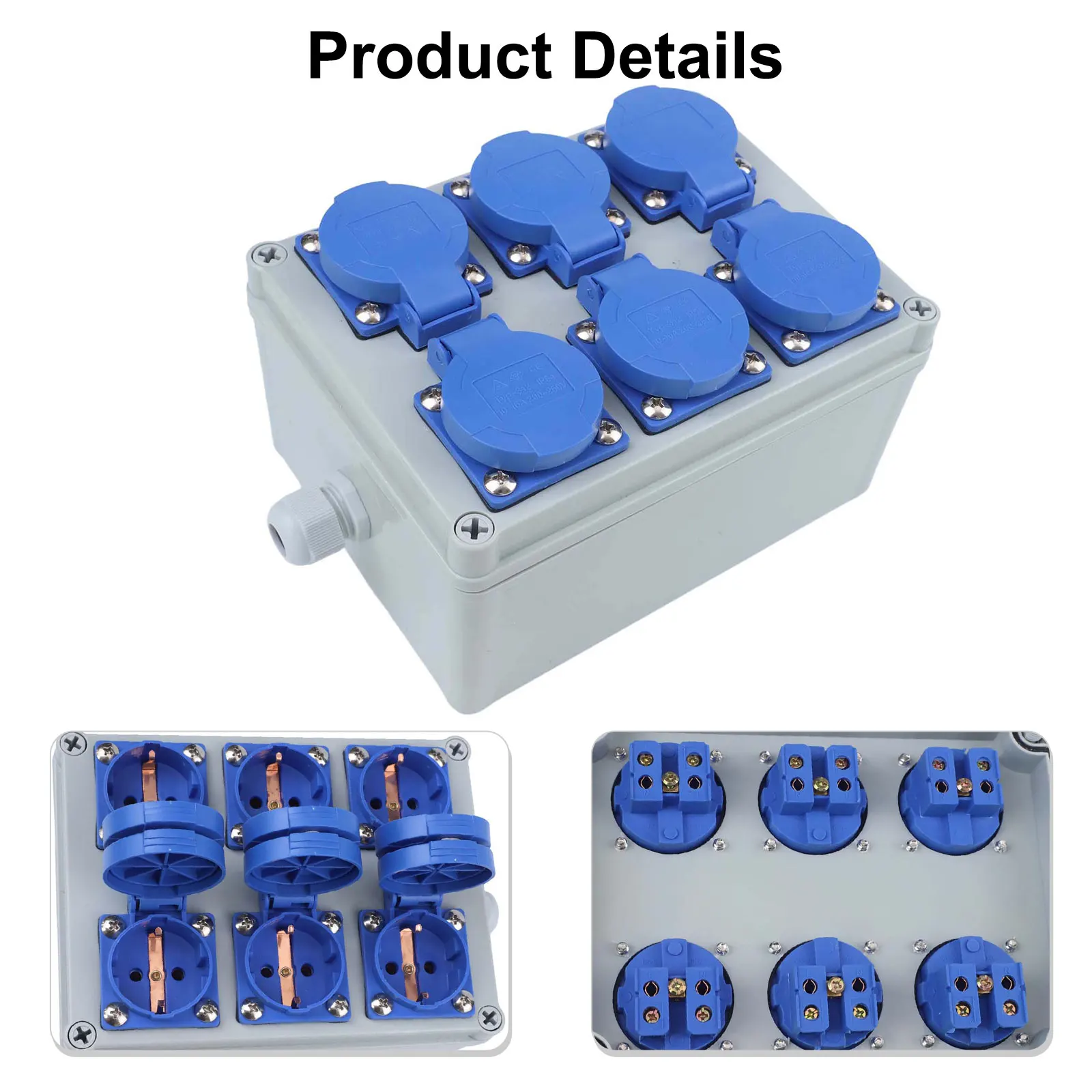 IP44 Rated Robust Wall Power Socket Distribution Box with Six Sockets Perfect Solution for Indoor Outdoor Needs
IP44 Rated Robust Wall Power Socket Distribution Box with Six Sockets Perfect Solution for Indoor Outdoor Needs