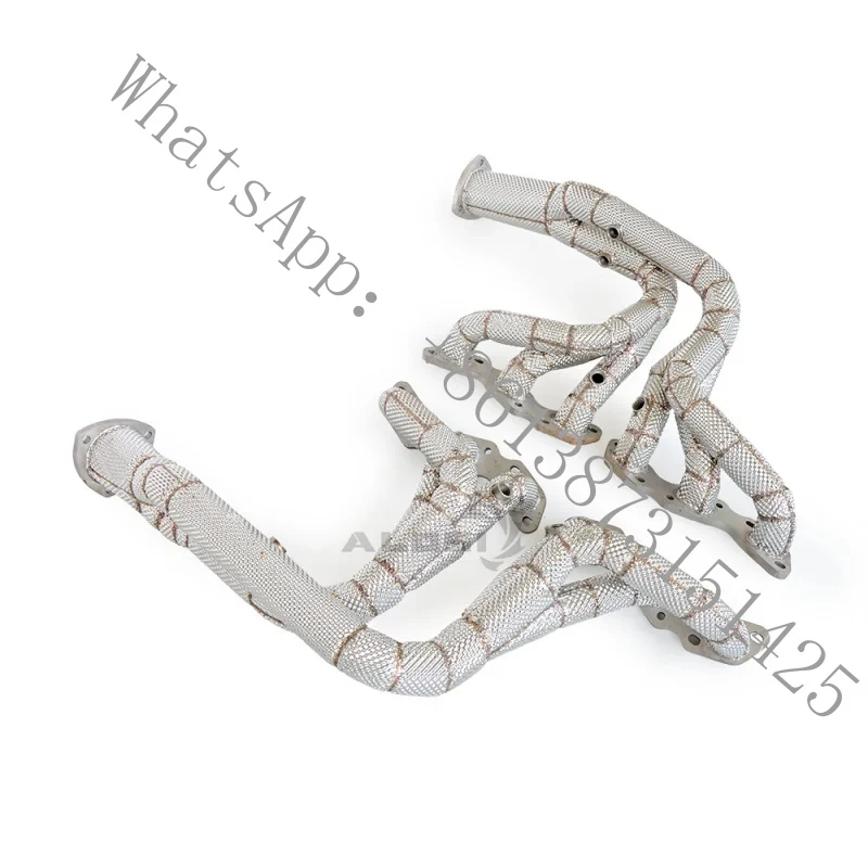 Exhaust manifold header with insulated exhaust pipe Aston DBS DB9 6.0 2004-2016, car performance upgrade
Exhaust manifold header with insulated exhaust pipe Aston DBS DB9 6.0 2004-2016, car performance upgrade