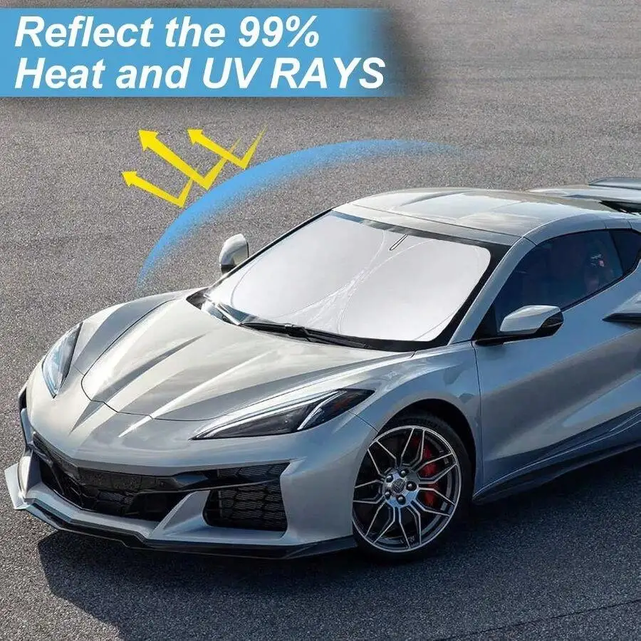 Foldable Windshield Sunshade For Corvette C8 2020-2026 Front Window UV Heat Block Protector
Foldable Windshield Sunshade For Corvette C8 2020-2026 Front Window UV Heat Block Protector