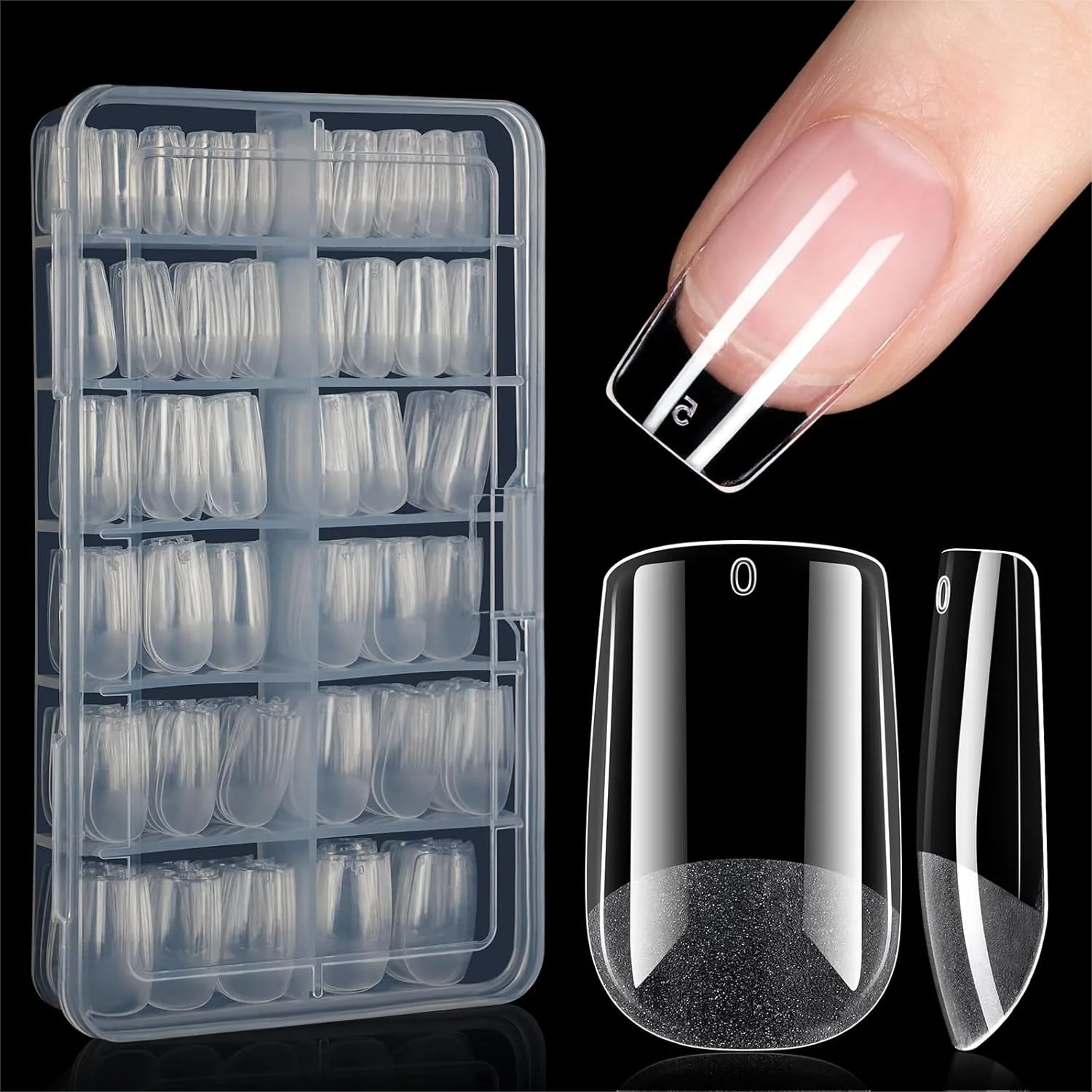 Short Square Nail Tips Full Cover Clear Gelly Tips Half Matte Acrylic Tips Pre-Filed Fake Press on Nail Tips for Extension Home
Short Square Nail Tips Full Cover Clear Gelly Tips Half Matte Acrylic Tips Pre-Filed Fake Press on Nail Tips for Extension Home